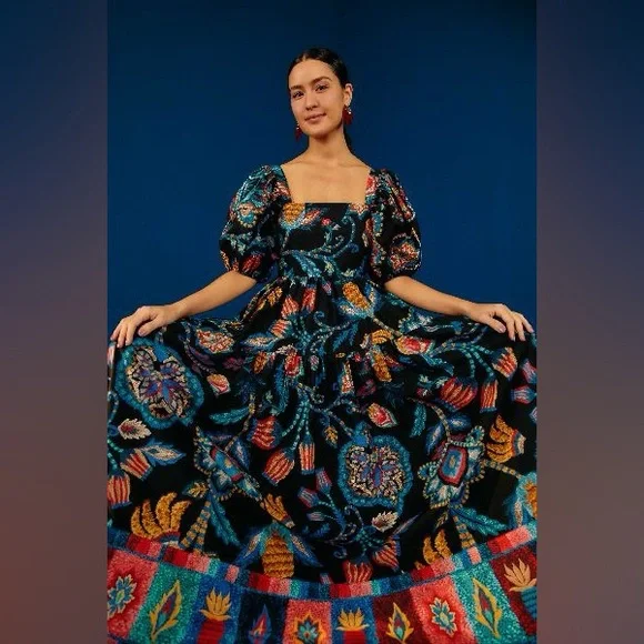 Farm Rio Sunset Tapestry Dress - Picture 2 of 13